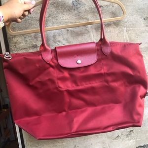 Longchamp Le Pliage Large Tote in Ruby Red ❤️